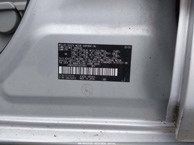 2007 Toyota Rav4 მანქანა იყიდება აუქციონზე, vin: JTMZD33V576033961, აუქციონის ნომერი: 45183126