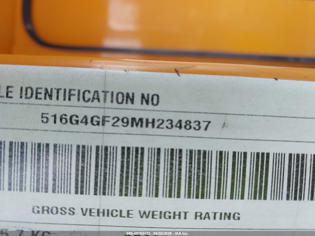 Продаж на аукціоні авто 2021 Autocar Llc Xspotter-off, vin: 516G4GF29MH234837, номер лоту: 45183173
