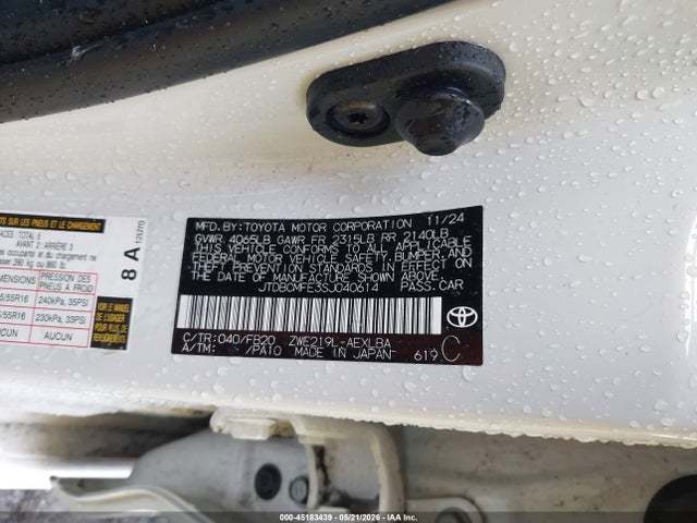 JTDBCMFE3SJ040614 Toyota Corolla Hybrid Le