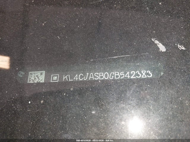 Auction sale of the 2016 Buick Encore, vin: KL4CJASB0GB542383, lot number: 45183529