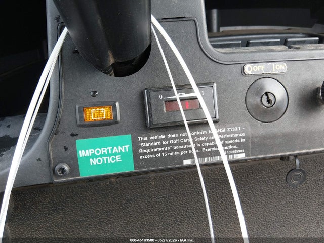 2005 Club Car Golf Cart მანქანა იყიდება აუქციონზე, vin: PQ0537548801, აუქციონის ნომერი: 45183580