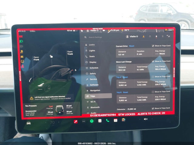 Продажа на аукционе авто 2022 Tesla Model 3 Rear-wheel Drive, vin: 5YJ3E1EA8NF103164, номер лота: 45183652