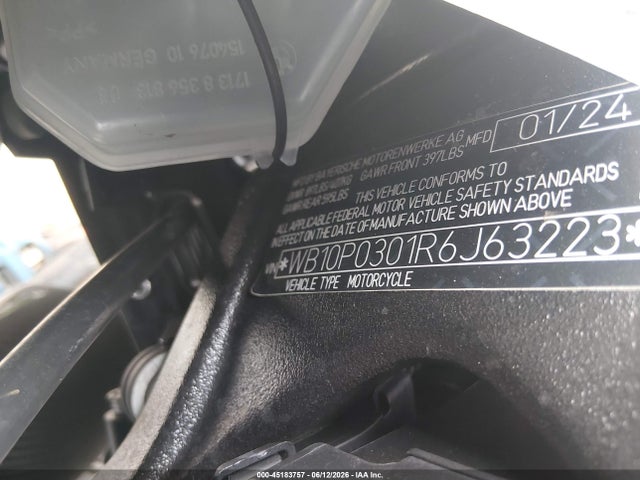 Aukcja sprzedaży 2024 Bmw M 1000 Rr, vin: WB10P0301R6J63223, numer aukcji: 45183757