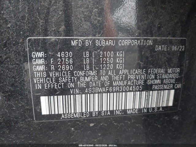Subaru Legacy Premium 2024 4S3BWAF69R3004505 Image 9