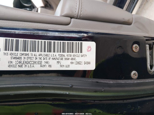 Продаж на аукціоні авто 2012 Jeep Grand Cherokee Laredo, vin: 1C4RJEAGXCC201632, номер лоту: 45183903