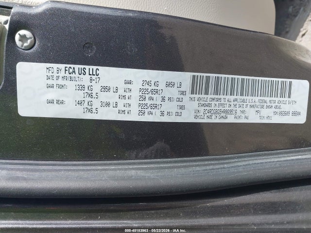Dodge Grand Caravan Se 2017 2C4RDGBG5HR869516 Image 9