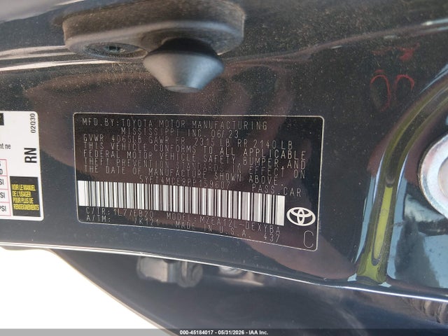 5YFT4MCE8PP159607 Toyota Corolla Xse