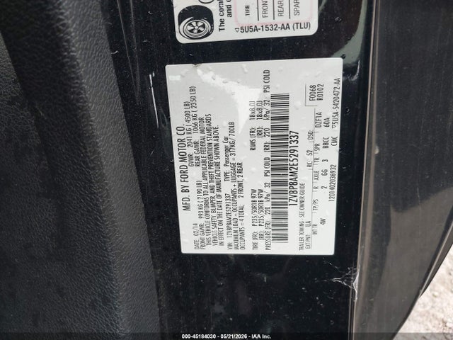 2014 Ford Mustang V6 Premium მანქანა იყიდება აუქციონზე, vin: 1ZVBP8AM2E5291337, აუქციონის ნომერი: 45184030