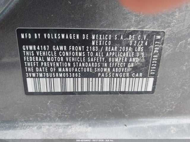 3VW7M7BU5RM053862 Volkswagen Jetta 1.5t Se