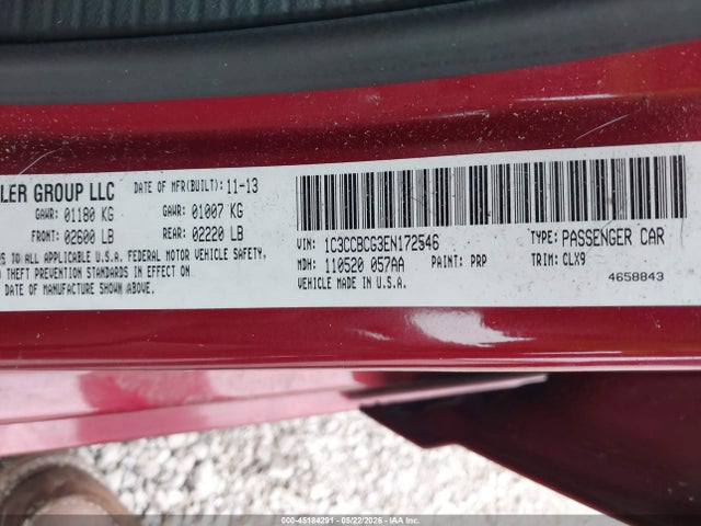 Chrysler 200 Limited 2014 1C3CCBCG3EN172546 Image 9