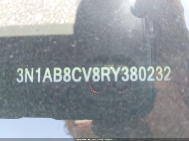 2024 Nissan Sentra Sv Xtronic Cvt მანქანა იყიდება აუქციონზე, vin: 3N1AB8CV8RY380232, აუქციონის ნომერი: 45184334