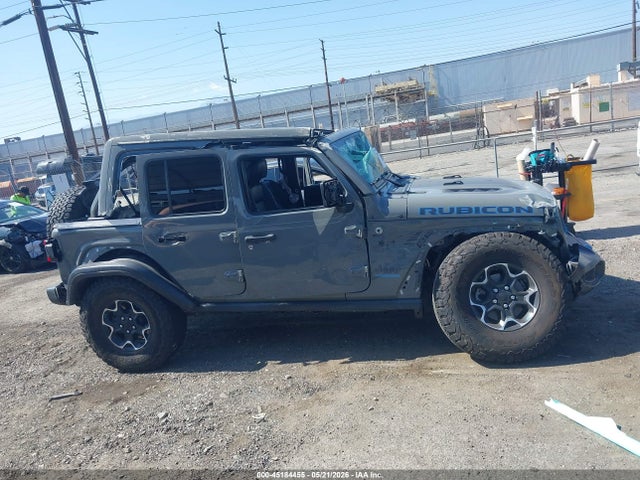 2022 Jeep Wrangler 4xe Unlimited Rubicon 4x4 მანქანა იყიდება აუქციონზე, vin: 1C4JJXR63NW229813, აუქციონის ნომერი: 45184455