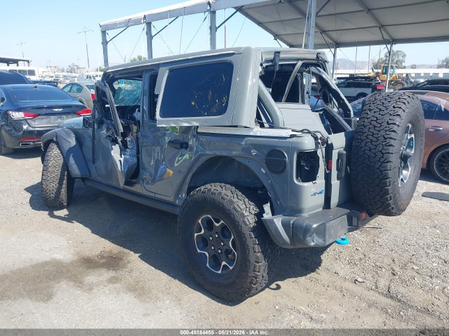 2022 Jeep Wrangler 4xe Unlimited Rubicon 4x4 მანქანა იყიდება აუქციონზე, vin: 1C4JJXR63NW229813, აუქციონის ნომერი: 45184455