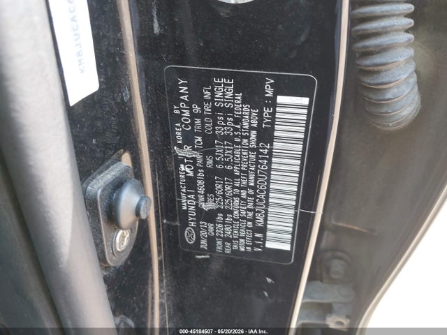 Aukcja sprzedaży 2013 Hyundai Tucson Gls, vin: KM8JUCAC6DU764142, numer aukcji: 45184507