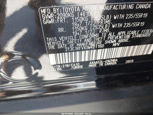 Aukcja sprzedaży 2025 Toyota Rav4 Xle Premium, vin: 2T3C1RFVXSW421160, numer aukcji: 45184592
