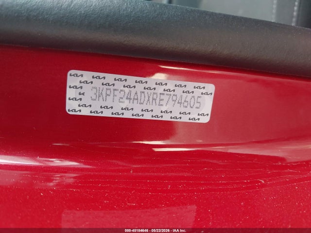 45184646 :رقم المزاد ، 3KPF24ADXRE794605 vin ، 2024 Kia Forte Lxs مزاد بيع