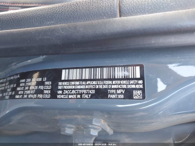 ZACCJBCT7FPB77420 Jeep Renegade Trailhawk