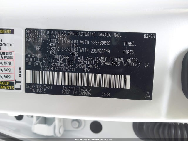 2T2BAMBA2TC075744 Lexus Rx 350 Premium