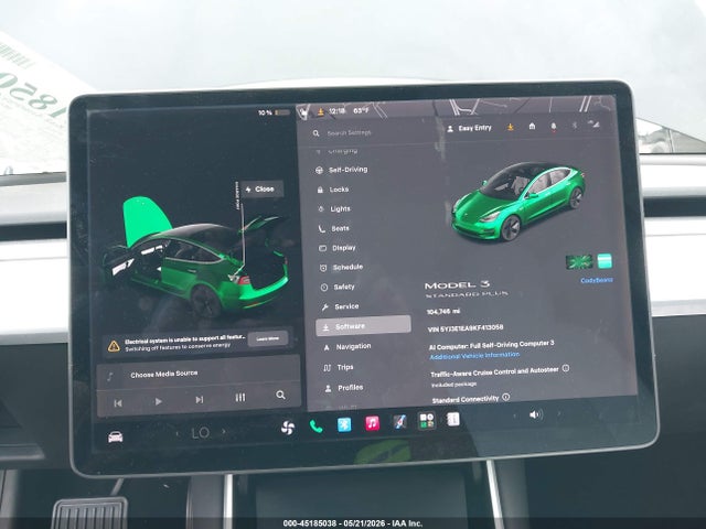 Продаж на аукціоні авто 2019 Tesla Model 3 Long Range/mid Range/standard Range/standard Range Plus, vin: 5YJ3E1EA9KF413058, номер лоту: 45185038