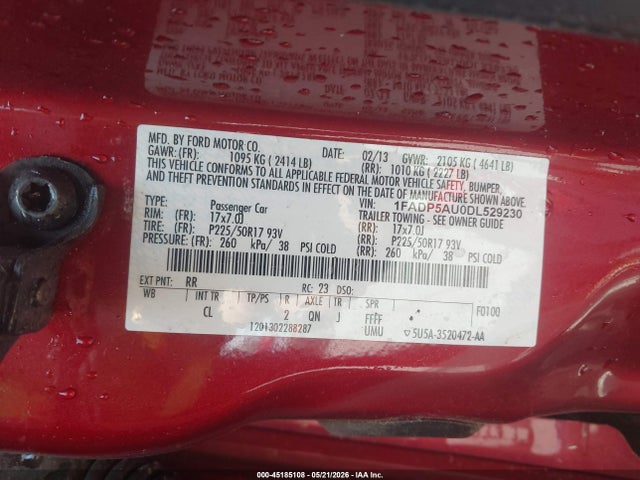 Aukcja sprzedaży 2013 Ford C-max Hybrid Se, vin: 1FADP5AU0DL529230, numer aukcji: 45185108