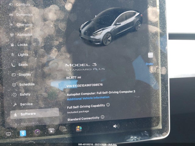5YJ3E1EA9KF398576 Tesla Model 3 Long Range/mid Range/standard Range/standard Range Plus