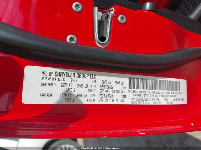 2014 Ram 1500 Big Horn მანქანა იყიდება აუქციონზე, vin: 1C6RR6LT9ES101949, აუქციონის ნომერი: 45185315