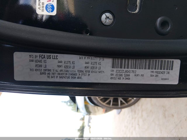Aukcja sprzedaży 2016 Dodge Challenger Srt 392, vin: 2C3CDZDJ0GH217812, numer aukcji: 45185411