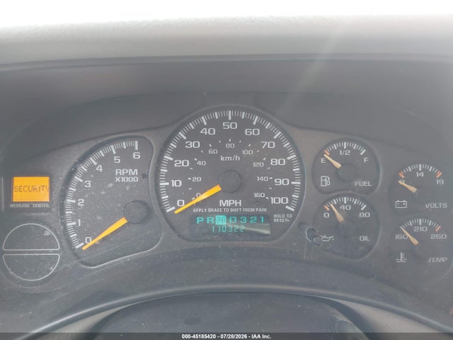 Продажа на аукционе авто 2000 Chevrolet Silverado 1500 Ls, vin: 2GCEC19T2Y1386677, номер лота: 45185420