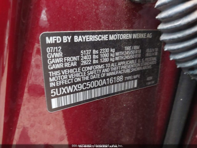 Aukcja sprzedaży 2013 Bmw X3 Xdrive28i, vin: 5UXWX9C50D0A16188, numer aukcji: 45185472