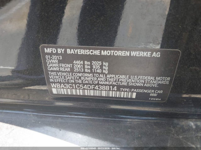 Aukcja sprzedaży 2013 Bmw 328i, vin: WBA3C1C54DF438814, numer aukcji: 45185549