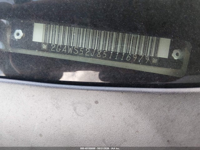 Aukcja sprzedaży 2005 Buick Century, vin: 2G4WS52J851116979, numer aukcji: 45185550