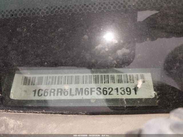 45185699 :رقم المزاد ، 1C6RR6LM6FS621391 vin ، 2015 Ram 1500 Lone Star مزاد بيع