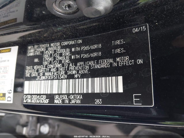 Lexus GX 460 2015 JTJBM7FX1F5113409 Image 9