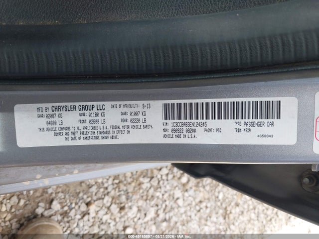Aukcja sprzedaży 2014 Chrysler 200 Lx, vin: 1C3CCBAB3EN124245, numer aukcji: 45185897