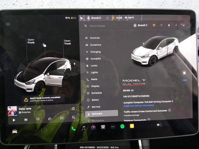 Продажа на аукционе авто 2020 Tesla Model Y Long Range Dual Motor All-wheel Drive/performance Dual Motor All-wheel Drive, vin: 5YJYGDEF1LF025353, номер лота: 45186068