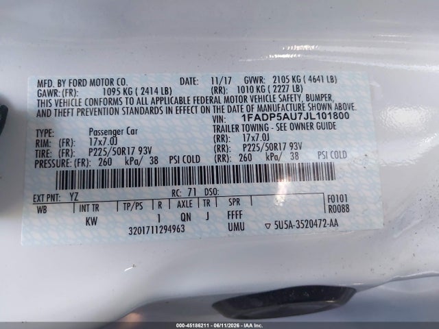 Ford C-max Hybrid Se 2018 1FADP5AU7JL101800 Image 9