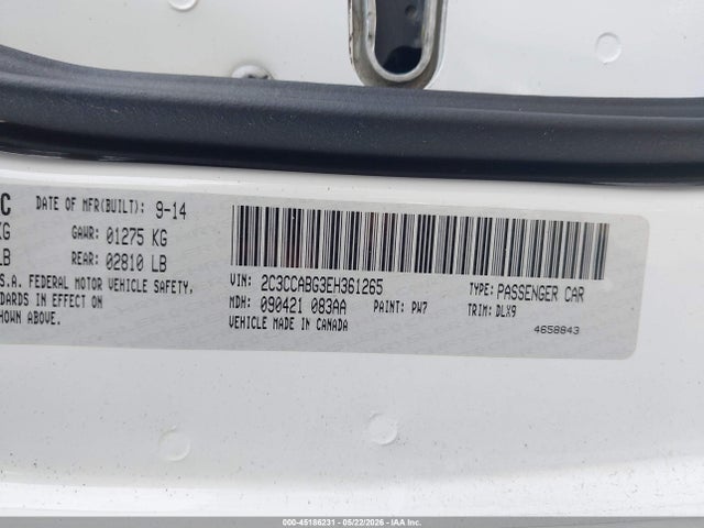 Продажа на аукционе авто 2014 Chrysler 300 300s, vin: 2C3CCABG3EH361265, номер лота: 45186231