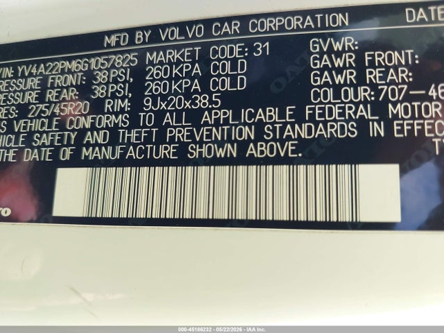 YV4A22PM6G1057825 Volvo Xc90 T6 R-design