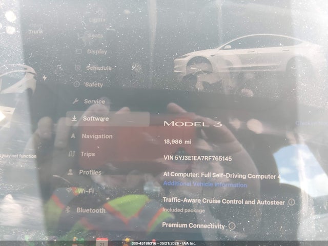 Aukcja sprzedaży 2024 Tesla Model 3 Long Range Dual Motor All-wheel Drive/rear-wheel Drive, vin: 5YJ3E1EA7RF765145, numer aukcji: 45186316