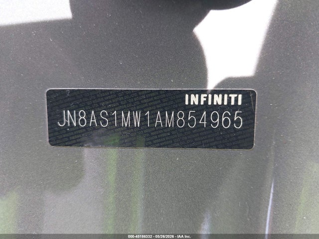 Продажа на аукционе авто 2010 Infiniti Fx35, vin: JN8AS1MW1AM854965, номер лота: 45186332