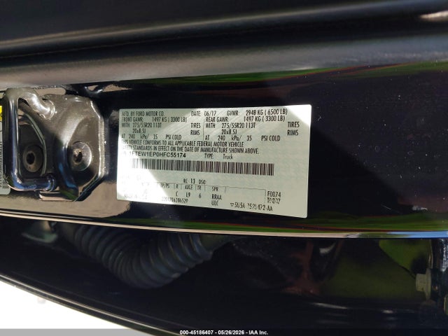 Ford F-150 Xl 2017 1FTEW1EP0HFC55174 Image 9