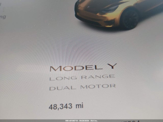 2023 Tesla Model Y Awd/long Range Dual Motor All-wheel Drive მანქანა იყიდება აუქციონზე, vin: 7SAYGDEE5PA047594, აუქციონის ნომერი: 45186719
