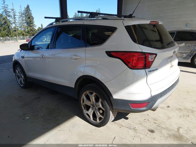 2019 Ford Escape Titanium მანქანა იყიდება აუქციონზე, vin: 1FMCU9J90KUA82600, აუქციონის ნომერი: 45187007