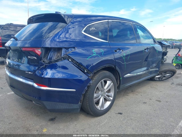 45187079 :رقم المزاد ، 5J8YE1H3XNL016531 vin ، 2022 Acura Mdx Standard مزاد بيع