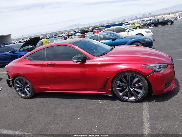 JN1FV7LK5NM660393 Infiniti Q60 Red Sport 400