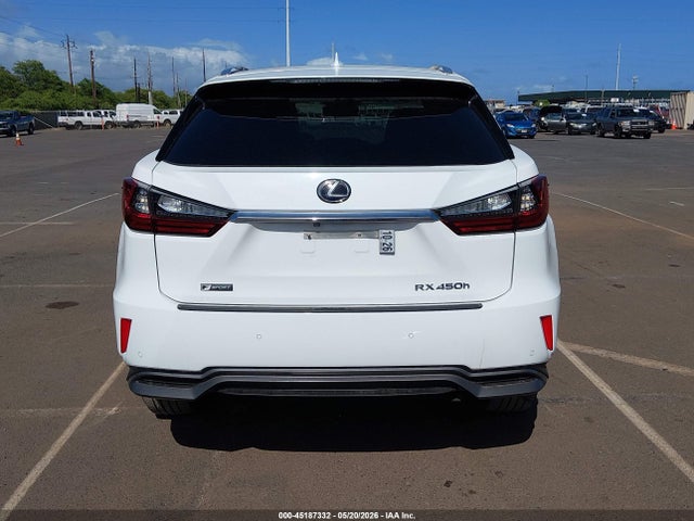 2018 Lexus Rx 450h მანქანა იყიდება აუქციონზე, vin: 2T2BGMCA6JC022572, აუქციონის ნომერი: 45187332