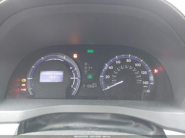 45187343 :رقم المزاد ، JTHBB1BA6A2008624 vin ، 2010 Lexus Hs 250h Premium مزاد بيع