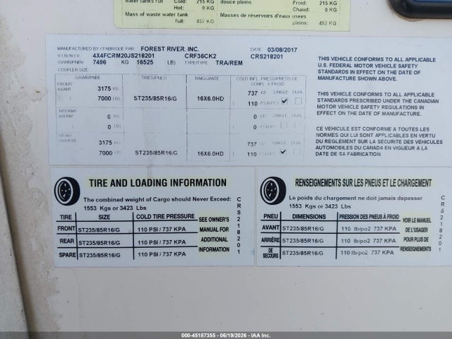 Cedar Creek Other 2018 4X4FCRMT0JS218201 Image 9