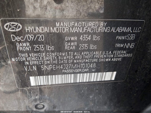 Hyundai Sonata Limited 2021 5NPEH4J27MH101048 Image 9