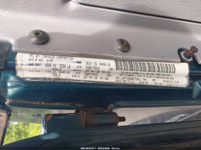 Продажа на аукционе авто 1998 Jeep Wrangler Sport, vin: 1J4FY19SXWP719411, номер лота: 45187411